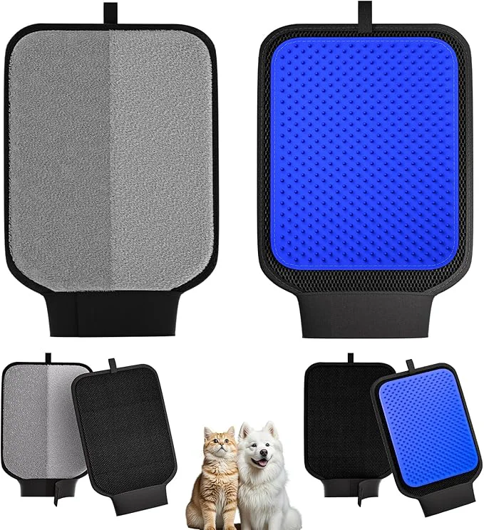 Convenient 2 Pack Pet Hair Removal Glove Pet Hair Remover Tool with with Wrist Strap Gentle Shedding Silicone Brushes for Dogs Cats Efficient Pet Hair Gloves for Couch Carpet ClothingAbout This Artisan