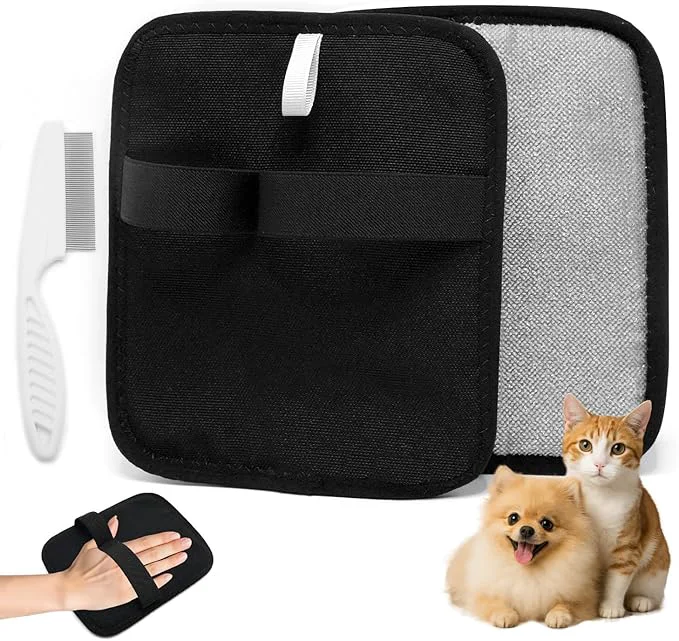 Premium Material Pet Hair Removal Glove for Cats Dogs 2025 Newly Upgraded Electrostatic Pet Hair Removal Gloves Reusable Pet Hair Remover Tool for Clothing Couch Carpet Car Seat 2PCS About This Certified