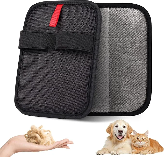 Advanced Pet Hair Remover Electrostatic Pet Hair Removal Gloves Reusable Cat Dog Hair Remover for Couch Furniture Carpet Curtain Upgraded Animal Fur Removal Tool Cat Grooming Gloves-2 PCSAbout This Trusted