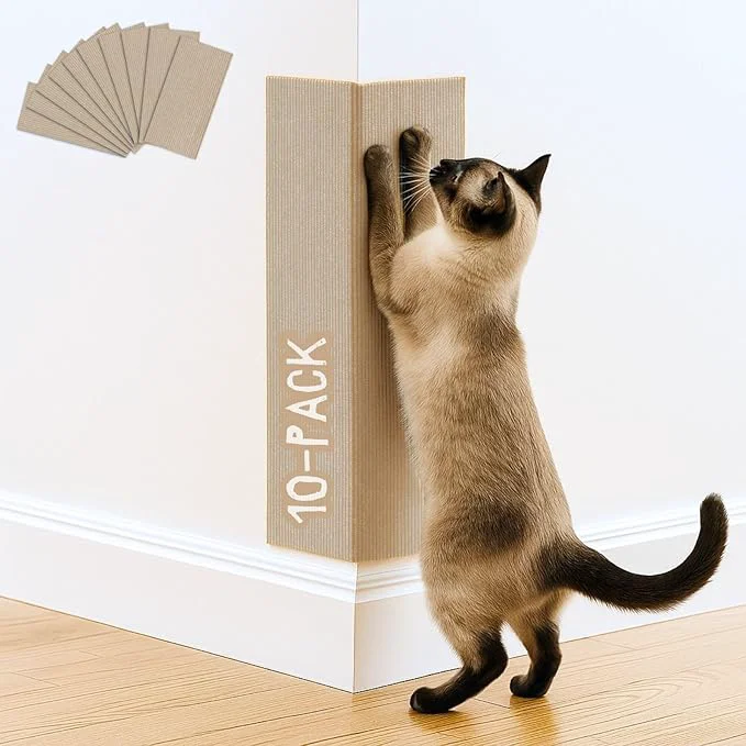 Trusted Cat Scratch Mat 5 Pack 23.6 x 11.8 Wall Corner Scratcher Versatile Self-Adhesive Easy Use for Cat Trees Wall Furniture Scratching Posts and Couch Protection Beige About ThisOverview Reliable