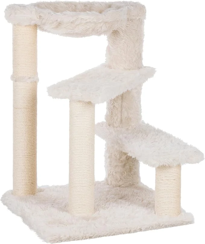 Premium Material Trixie Baza Scratching Post – Cat Tower with Jute Posts Hammock Step Platforms – Indoor Cat Furniture for Scratching Climbing – Cream 19.7 x 19.7 x 27.6 About ThisOverview Lightweight