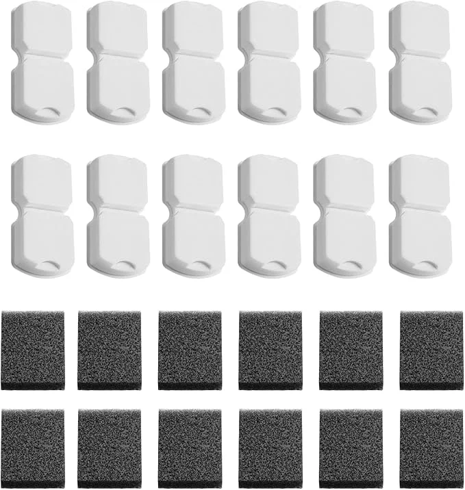 Genuine Cat Water Fountain Filters 12 Filters 12 Sponges Cat Fountain Filters for Cat Fountain with Activated Carbon Filter and Ultra-fine FiberAbout ThisOverview Pure