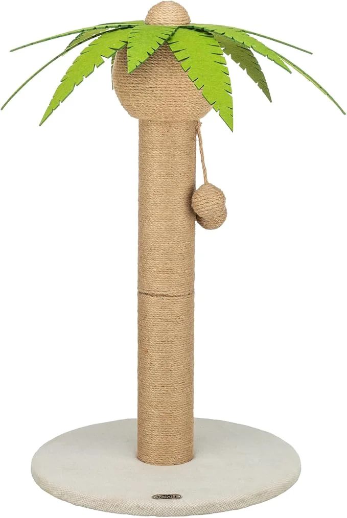 Next-Generation Trixie Palmela 25 Jute Scratching Post - Cute Whimsical Cat Palm-Tree with Dangling Toys - Indoor Cat Scratcher FurnitureAbout ThisOverview Quality