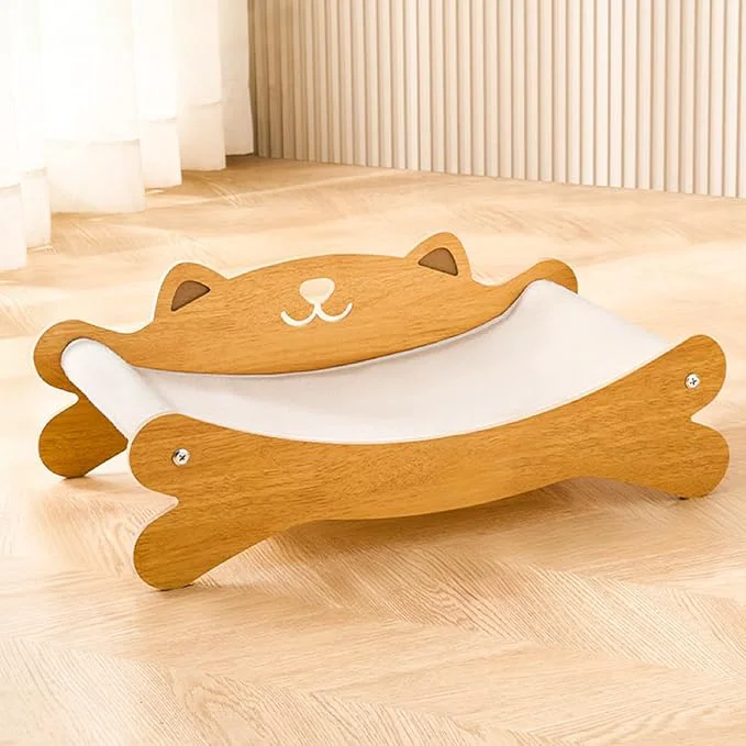 Easy-to-Use Cat Scratcher Bed for Indoor Cats Hammock Lounge Scratch Pad Wooden Modern Cat Scratcher Cat Beds Furniture Sturdy and Durable for All Types of Cats Play and RestAbout ThisOverview Efficient
