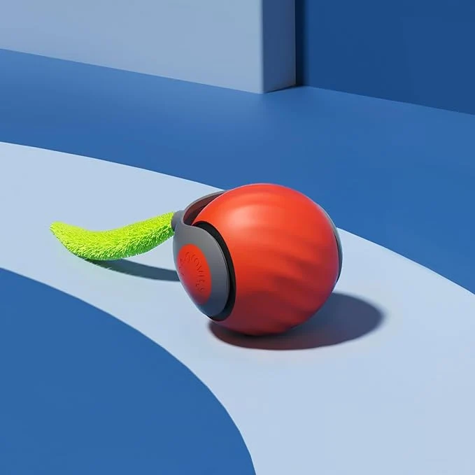Dependable Interactive Cat Ball Cat Toy with Tail Fast Rolling Ball Orange About This Fashionable