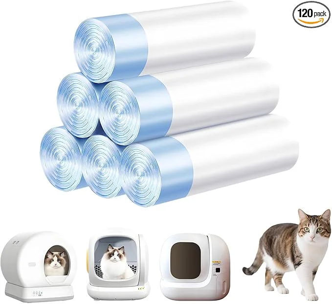 Elegant Cat Litter Bags 120 Count 21.65 X11.8 Self-Cleaning Cat Litter Box Liners Bags Waste Bags for Pet Poop Thick Heavy Duty Drawstring Cat Litter Liners Tear-ResistantAbout ThisOverview Superior