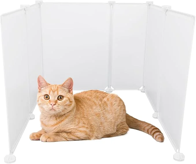 Eco-Friendly FHTONGE Extra Large Cat Litter Box Enclosure Splash Guard and Privacy Screen for Open Top Litter PanAbout ThisOverview Pure