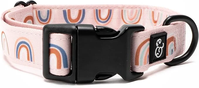 Secure Lucy Co. in The Clouds Adjustable Dog Collar- Cute Designer Pet Collar Optimized