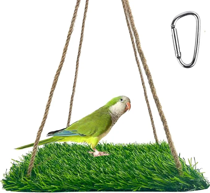 Specialty FlidRunest Large Bird Swing Toy Bird Grass Mat Hammock Swing Top-Quality