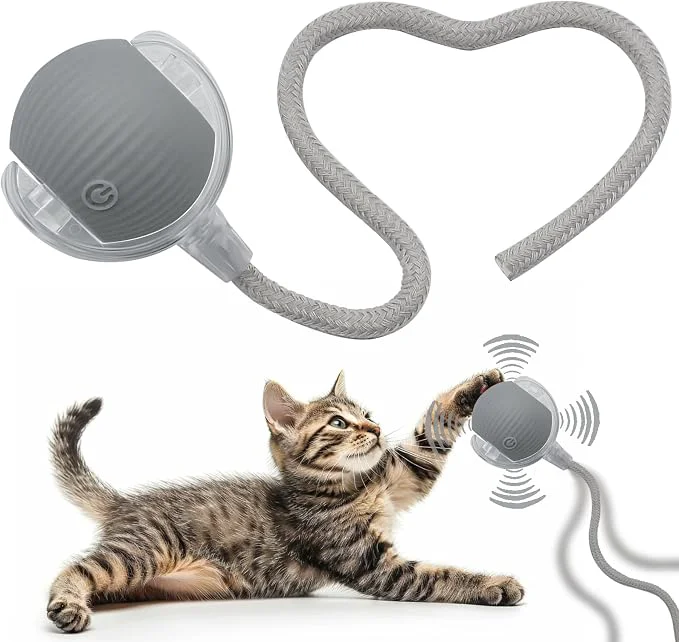 Efficient Interactive Cat Dog Toy Ball Indoor Small Automatic Moving Smart Rolling Fun Lightweight