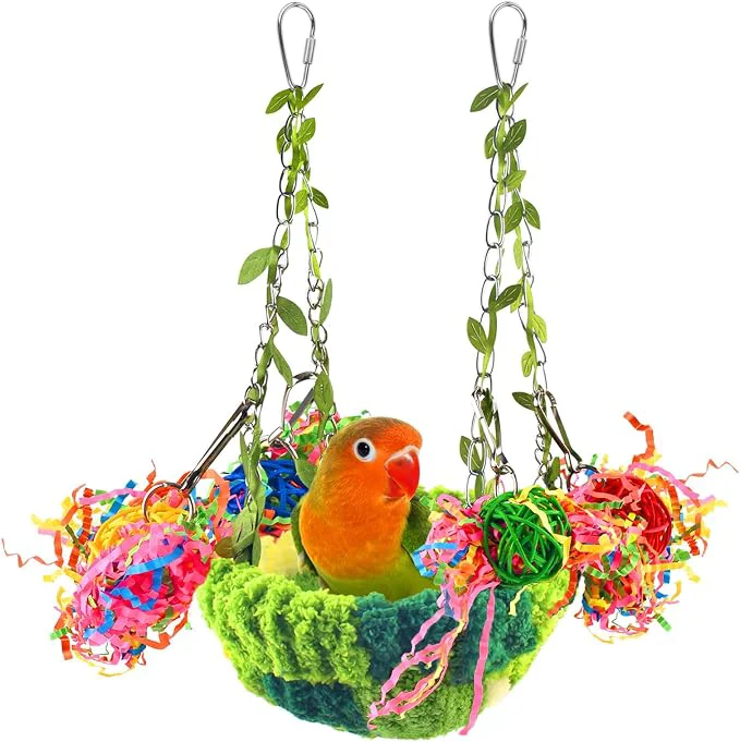 Elite KATUMO Bird Nest Conure Breeding Bed Parrotlet Snuggle Nest Lovebird Bed Bird Fast