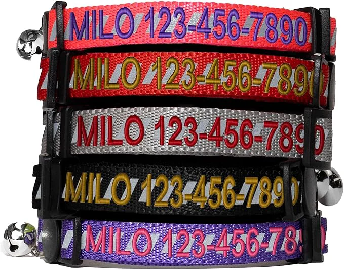 Breathable Pawtitas Personalized Cat Collar Powerful