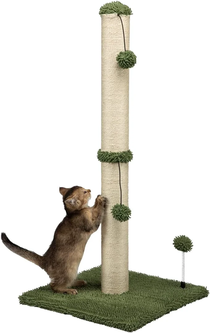 First-Class MECOOL 34 Tall Cat Scratching Post Premium Basics Kitten Scratcher Sisal Solid
