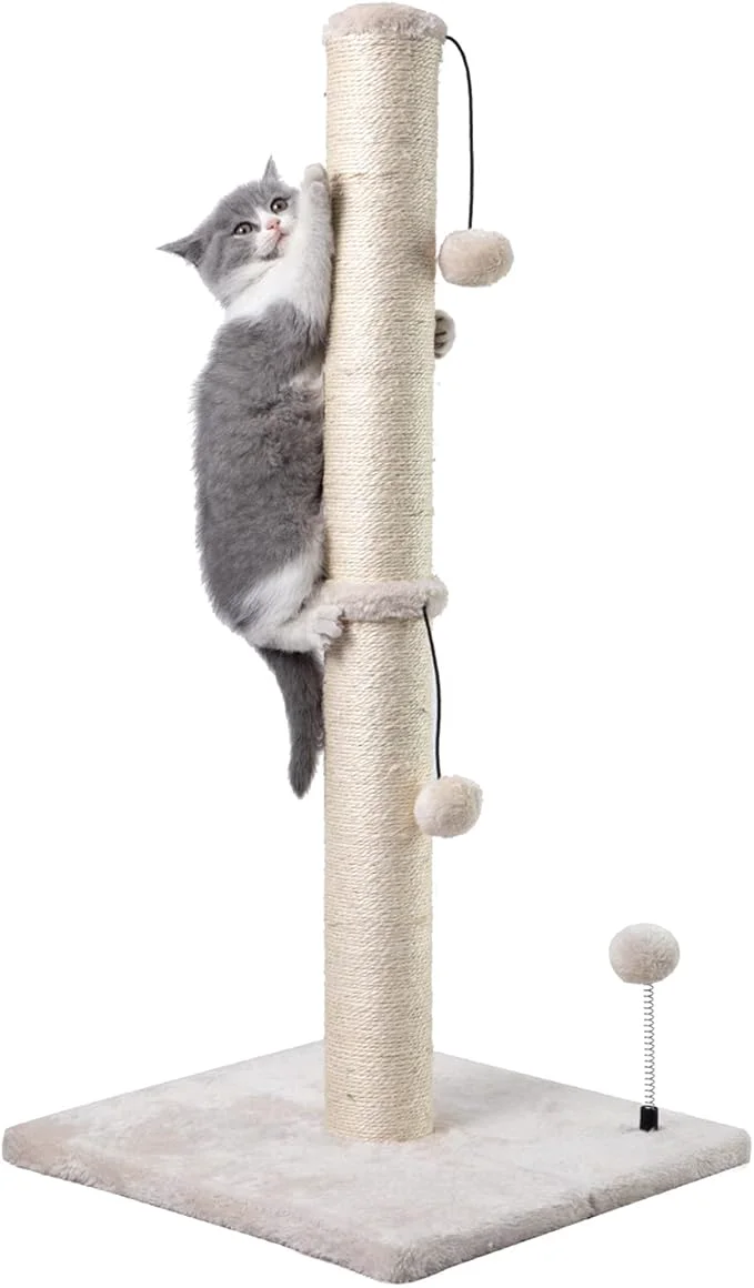 Prestigious MECOOL 34 Tall Cat Scratching Post Premium Basics Kitten Scratcher Sisal Trendy