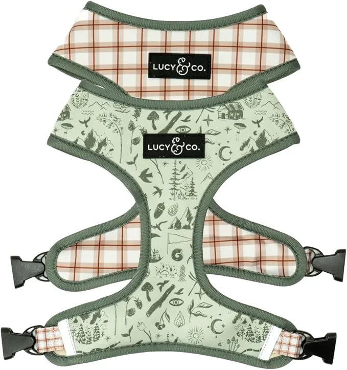 User-Friendly Lucy Co. Cute Reversible Dog Harness Walking Halter Trendy
