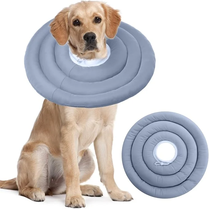 Enhanced IDOMIK Dog Recovery Collar Waterproof Soft Dog Cone After Surgery Comfy Next-Generation