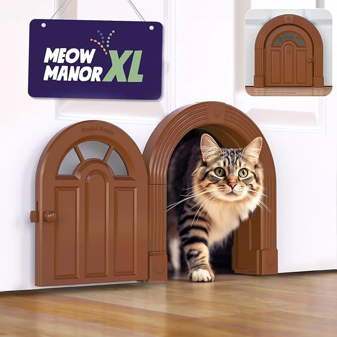 Contemporary Purrfect Portal Meow Manor® XL Interior Cat Door – No-Flap Pet Door Quality