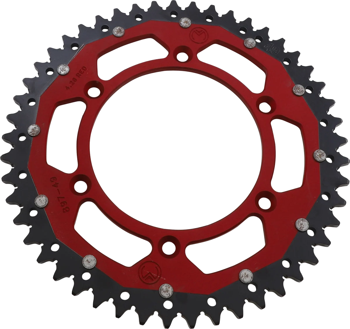Versatile MOOSE RACING Dual Sprocket - Red - 49 Tooth 1210-897-49-13X Prestigious