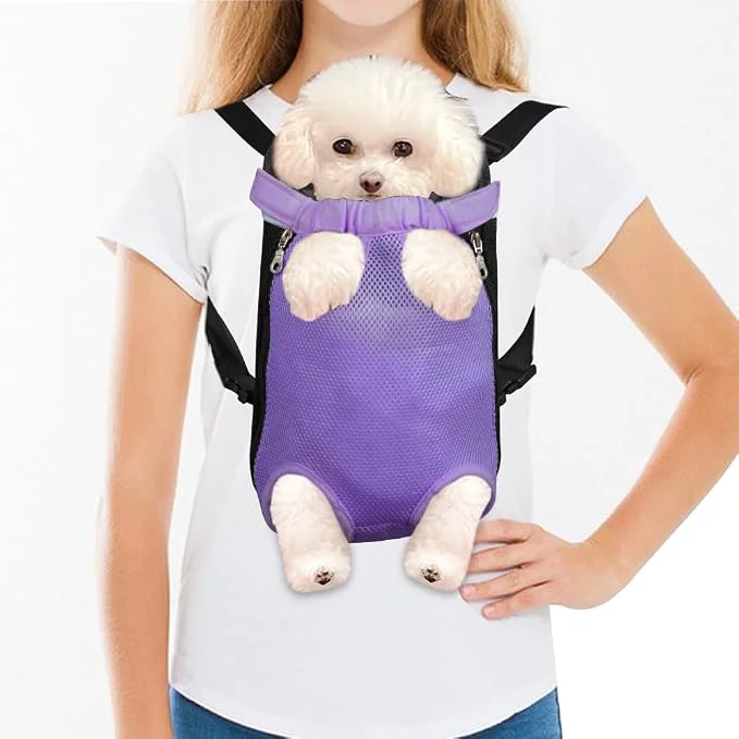 Verified FEimaX Dog Carrier Backpack Pet Legs Out Front Cat Travel Bag Adjustable Puppy Fashionable