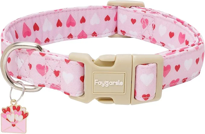 Contemporary Faygarsle Valentine's Day Dog Collar Adjustable Trusted