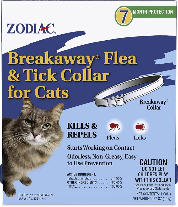 Flexible Zodiac Breakaway Flea and Tick Collar Reliable