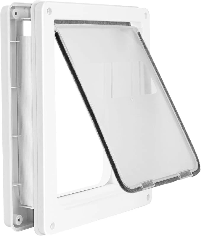 Stylish Large Doggie Door with Magnetic Locking Panel Crafted