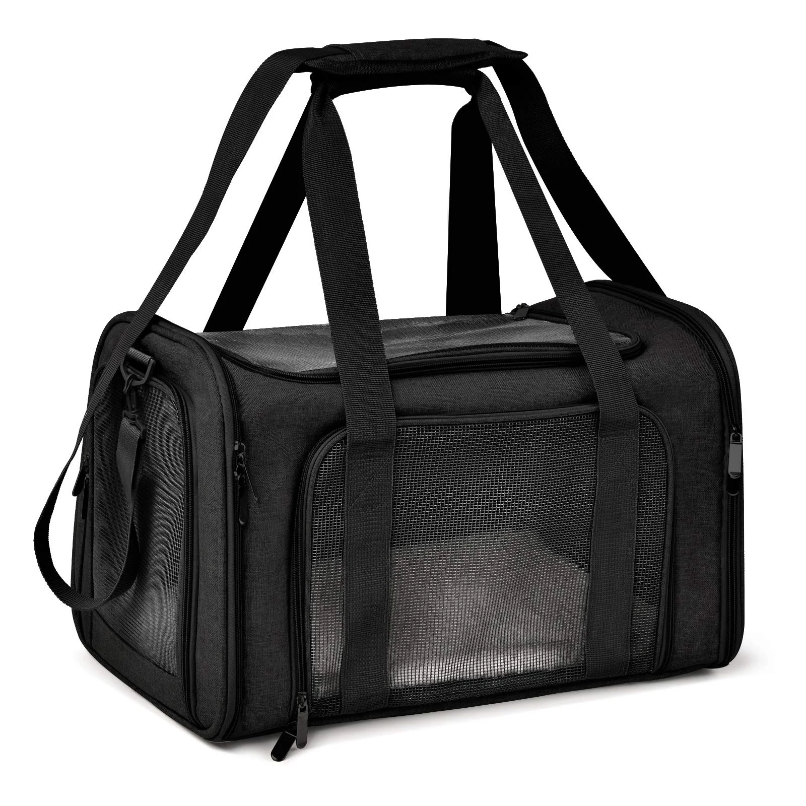 Flexible Henkelion Large Soft-Sided Cat Carrier Fits Pets Up to 25 lbs Collapsible Waterproof Travel Carrier Durable
