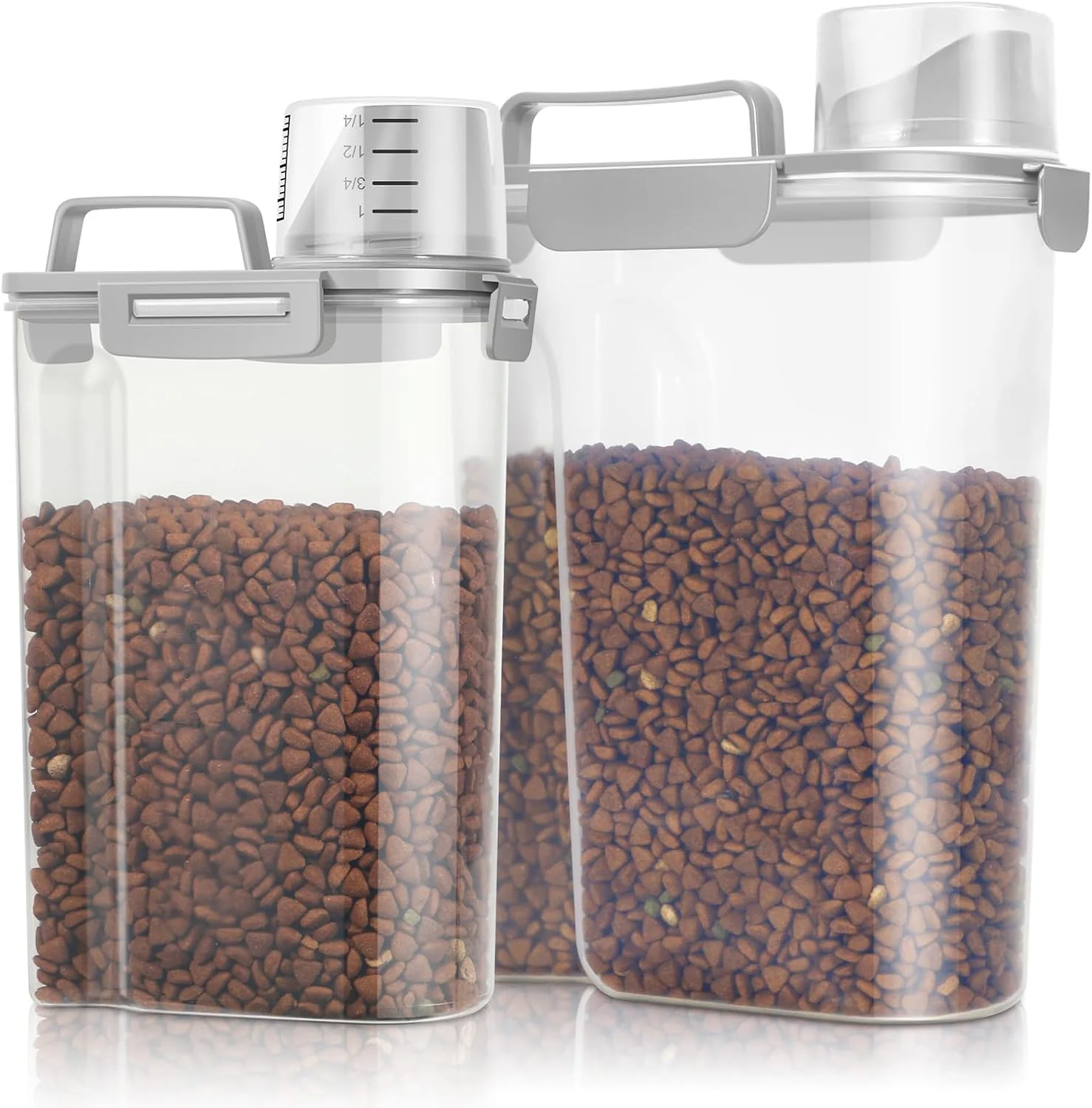 Contemporary TBMax Pet Food Storage Containers 2 Pack 8-10 Lbs Airtight Dog Food Container Dispenser with Large Spout Portable Handle Travel Dog Treat Cat Food Storage Bin Bird Seed Container Professional