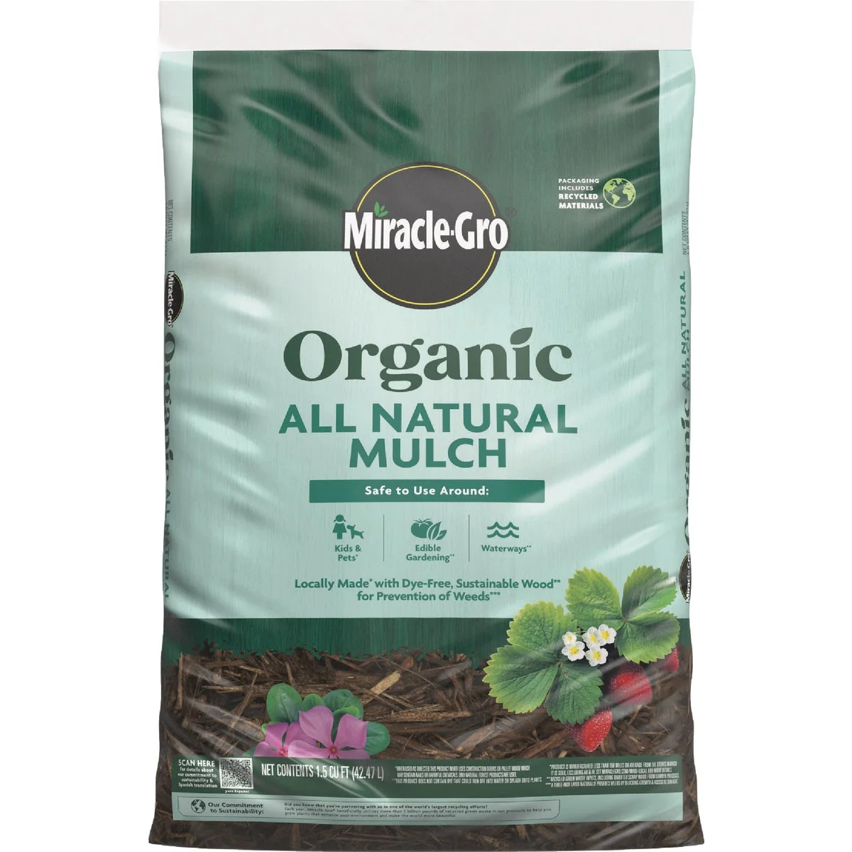 -Gro 1.5 Cu. Ft. Organic All Natural Mulch Consistent