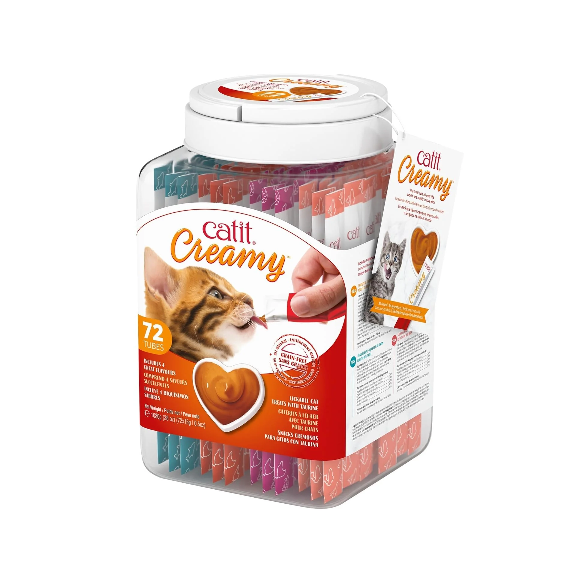 Modern Catit Creamy Lickable Cat Treat – Hydrating Healthy Snack for All Ages 72-Pack Proven