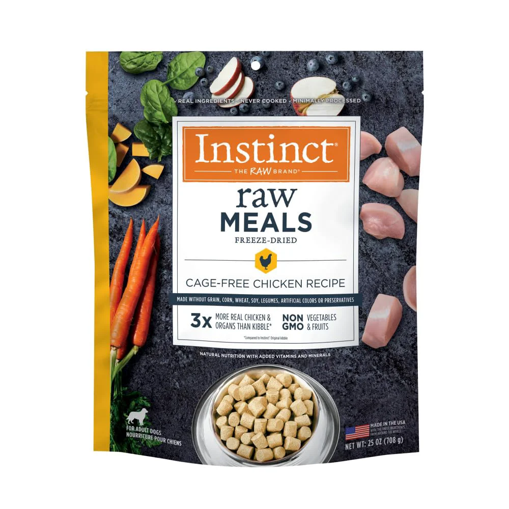 Advanced Instinct ze-Dried Raw Meals – Grain- Cage- Chicken 25 oz Solid
