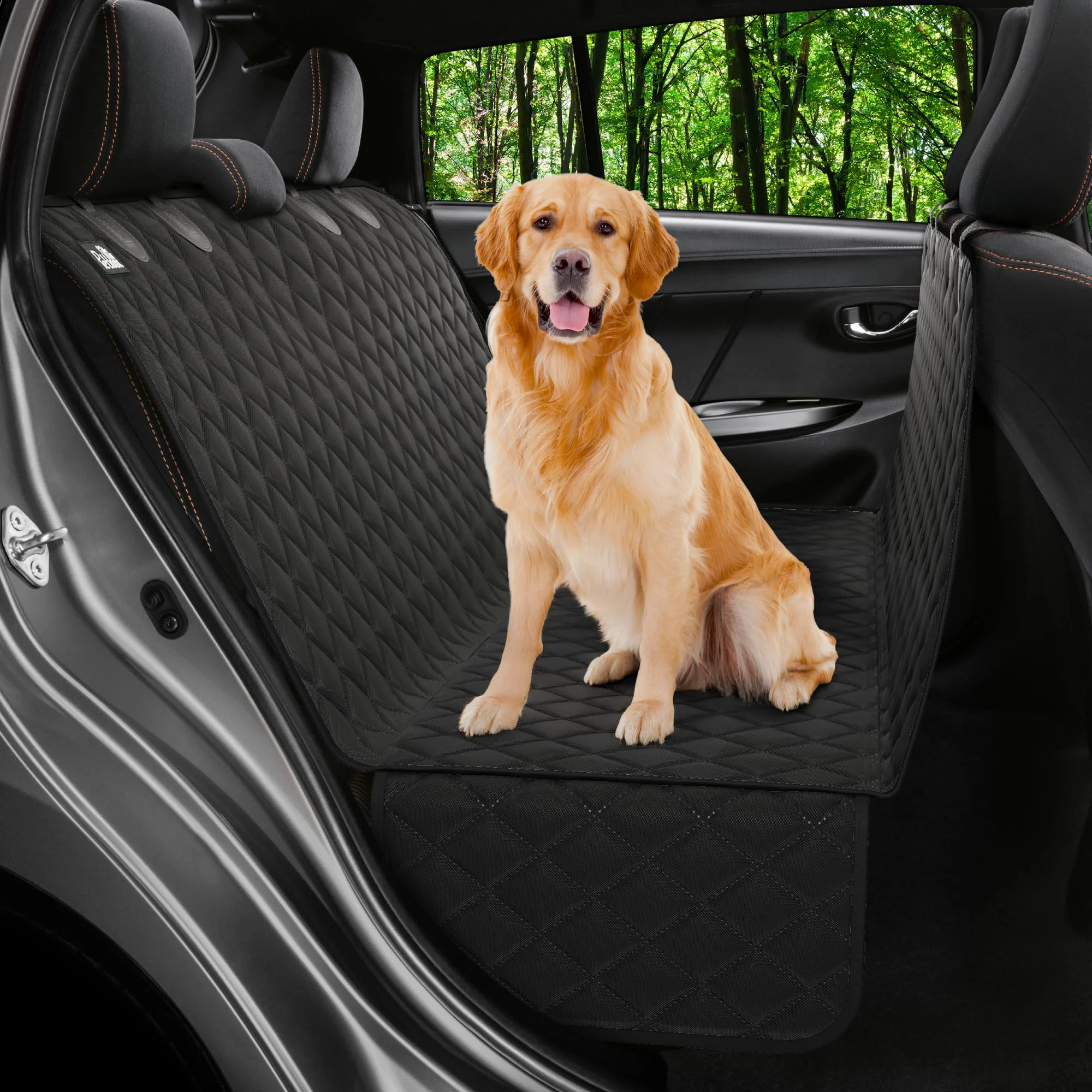 Pure Petloox XL Dog Car Seat Cover – Waterproof Hammock Non-Slip Backseat Protector Soft