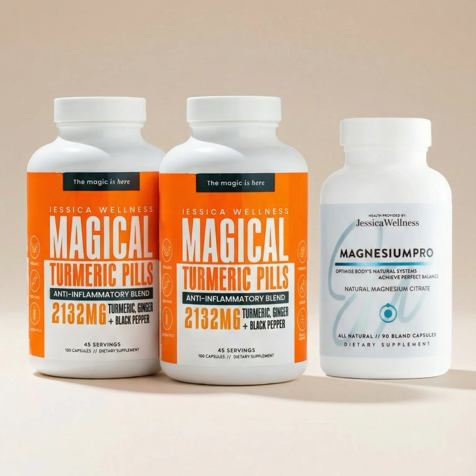 Advanced al Turmeric Pills Magnesium Organic