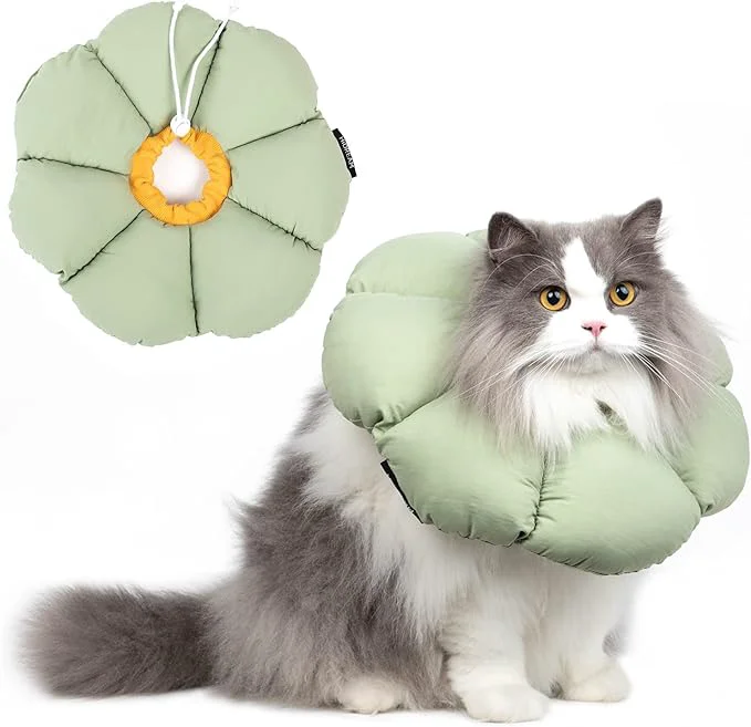 Superior Cat Cone Collar Cute Waterproof Cat Recovery Collar Anti-Bite Lick Wound Comfortable