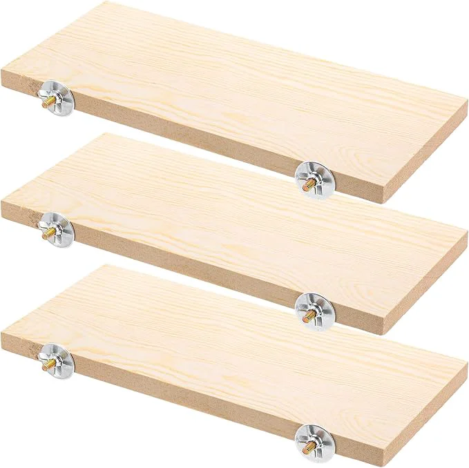 Versatile Okllen 3 Pack Bird Perch Stand Parrot Wood Platform Natural Wooden Perch Toys Refined