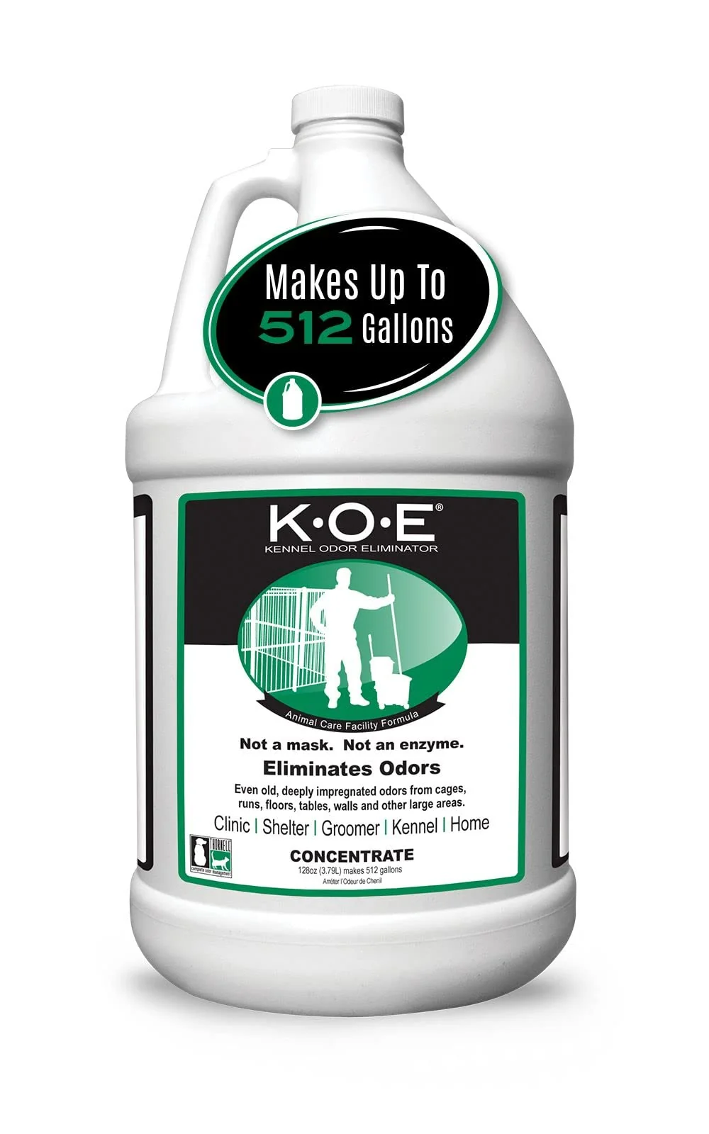 Fast Thornell KOE Kennel Odor Eliminator Concentrate Odorcide Non-Enzymatic Pet-Safe Dependable