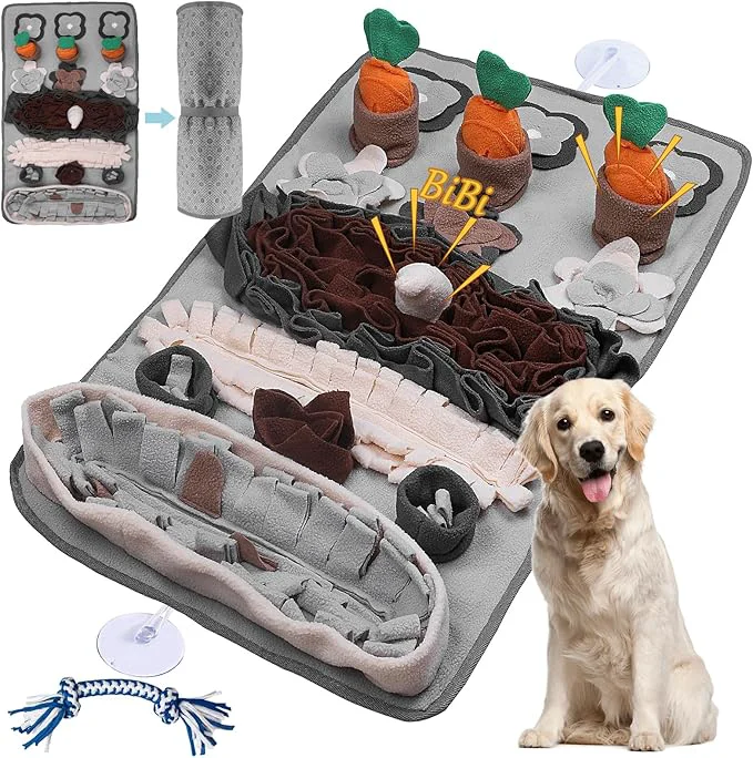 Effective Snuffle Mat for Dogs Large Breed - 32'' X 20'' Washable Durable Sniff Mat for Slow Feeding Training Enrichment Puzzle Toy for Mental Stimulation Stress ReliefAbout This Dependable