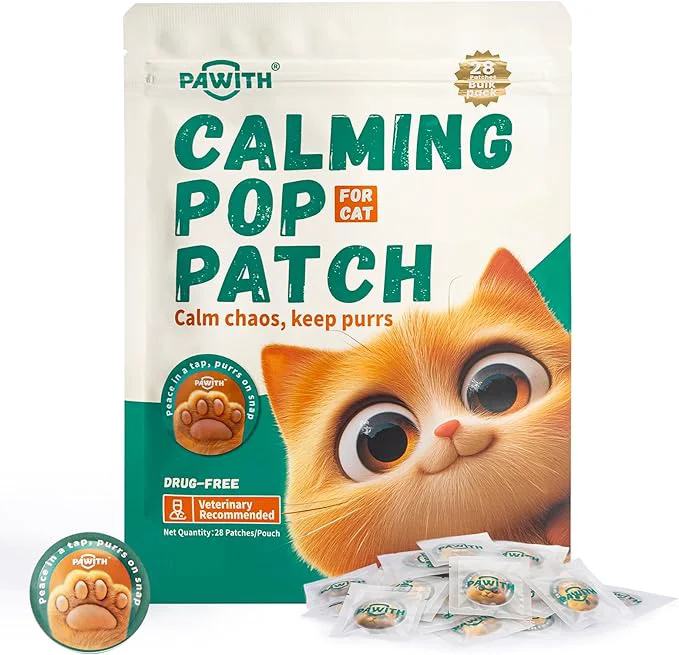 Crafted Calming Pop Patch for Cat Travel – Pheromone Diffuser for Cats Reduces Anxiety Stress-Related Behaviors in Cats Kittens Long-Lasting No Electricity Needed More Convenient Than SpraysAbout This Functional