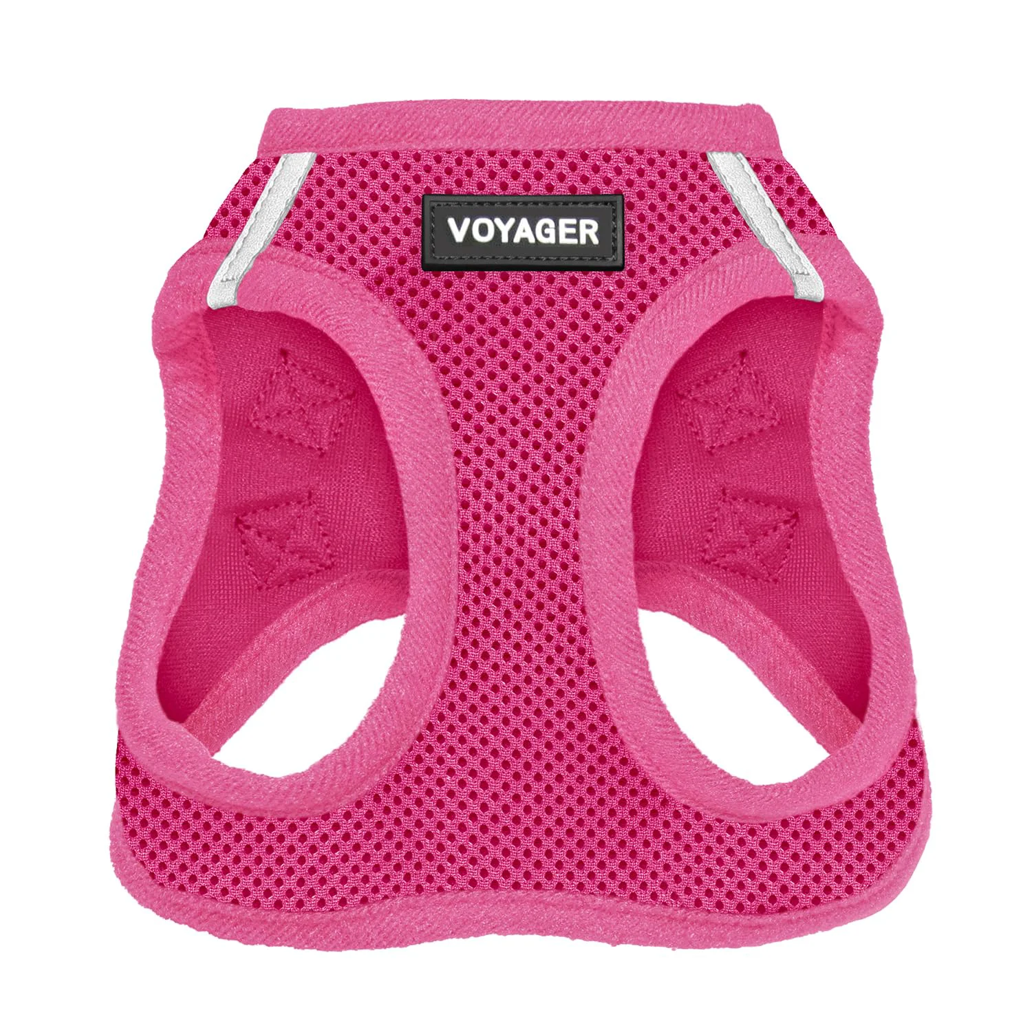 Long-Lasting Pet Supplies Voyager Step-in Air Harness – All-Weather Mesh Reflective No-Pull Harness for Dogs Cats Fuchsia Size S Smooth