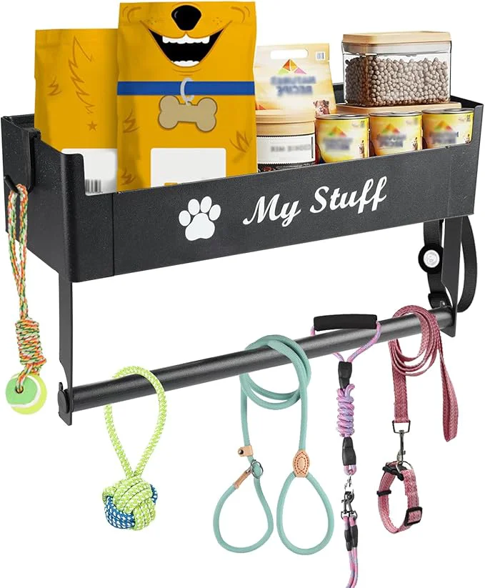Soft Geyecete Dog Leash Holder for Wall Hooks for Wall Hooks for Pet Carrier Leash Snack Storage Shelf Storage Gift for Dog LoverAbout ThisOverview Carefully Designed