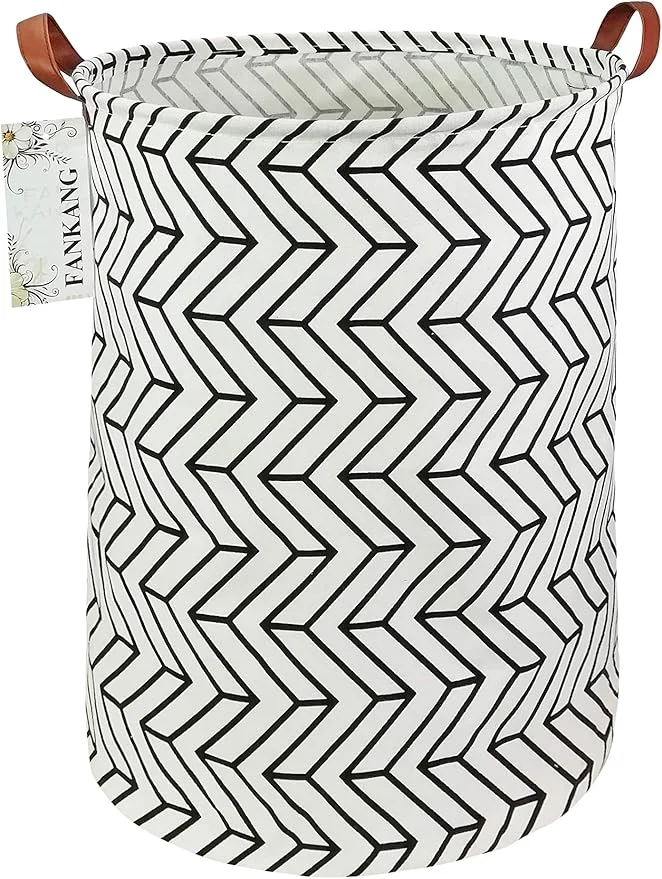 Exceptional FANKANG Storage Basket Nursery Hamper Canvas Laundry Basket Foldable with Waterproof PE Coating Large Storage Baskets for Kids Boys and Girls Office Bedroom Clothes Toys（Geometric）About ThisOverview Original Design