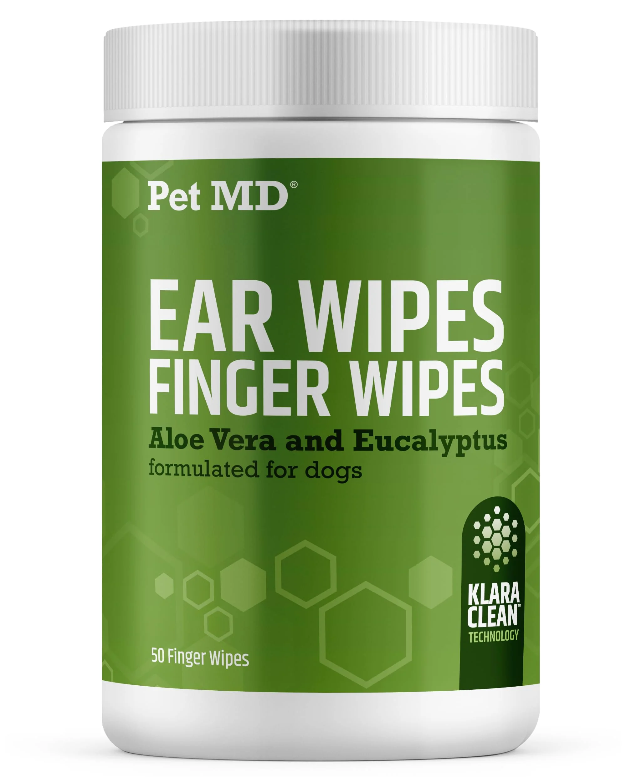 Contemporary Pet MD Dog Ear Cleaning Finger Wipes – Aloe Vera Eucalyptus – Made in USA User-Friendly