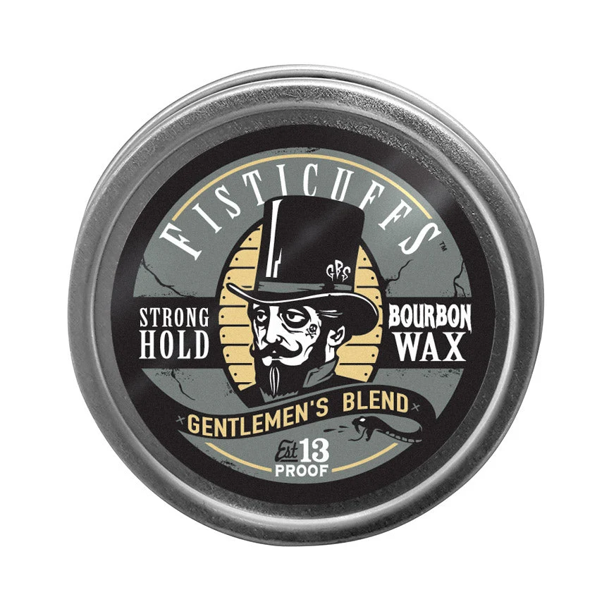 Artisan Fisticuffs™ Gentlemen's Blend Strong Hold Mustache Wax 1 OZ. Tin High-Quality