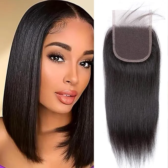 Premium Material Selina 4x4 Hd Lace Closure Brazilian Straight Human Hair Part Brazilian Virgin Hair Natural Black16 InchAbout ThisOverview Certified