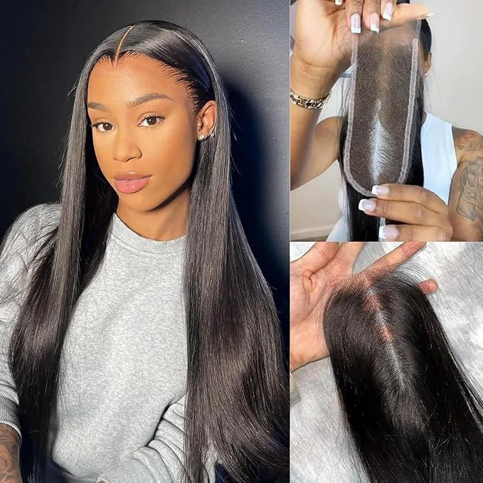 Casual Selina Hair Straight 2x6 Lace Closure Human Hair Brazilian Virgin Hair Natural Black 16 InchAbout ThisOverview Advanced