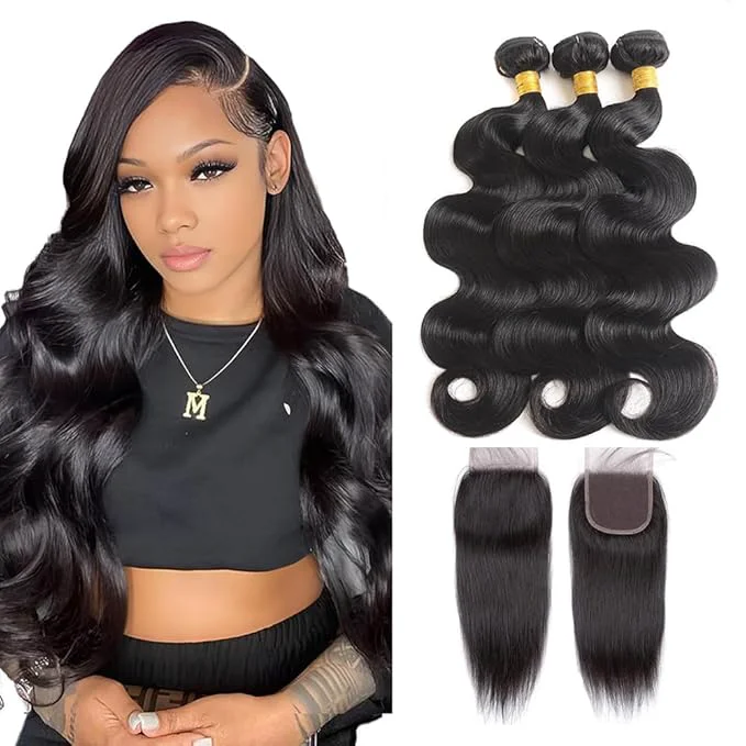 Breathable Selina Brazilian Body Wave 3 Bundles Human Hair 8 8 8 Inch with Straig User-Friendly