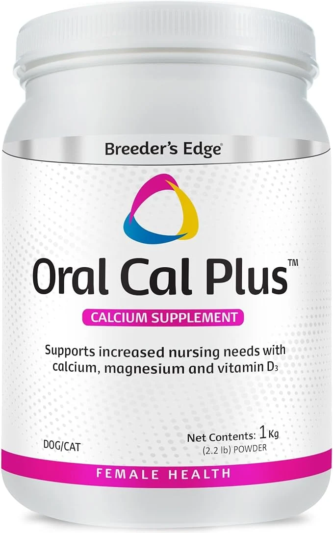 Crafted Breeder s Edge Oral Cal Plus Powder Calcium Vitamin D₃ Whelping Supplement for Nursing Dogs and Cats Supports Healthy Bones Teeth Lactation 1kgAbout ThisOverview Sophisticated