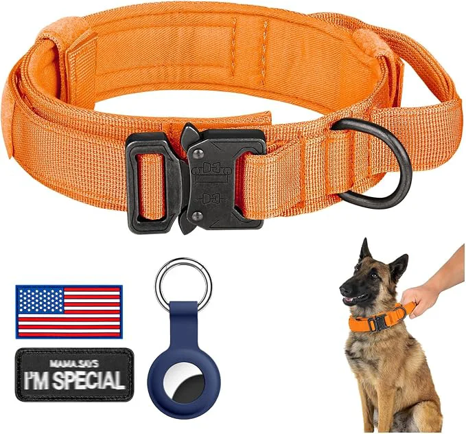 Easy-to-Use DAGANXI Tactical Dog Collar Adjustable Military Training Nylon Dog Collar Premium