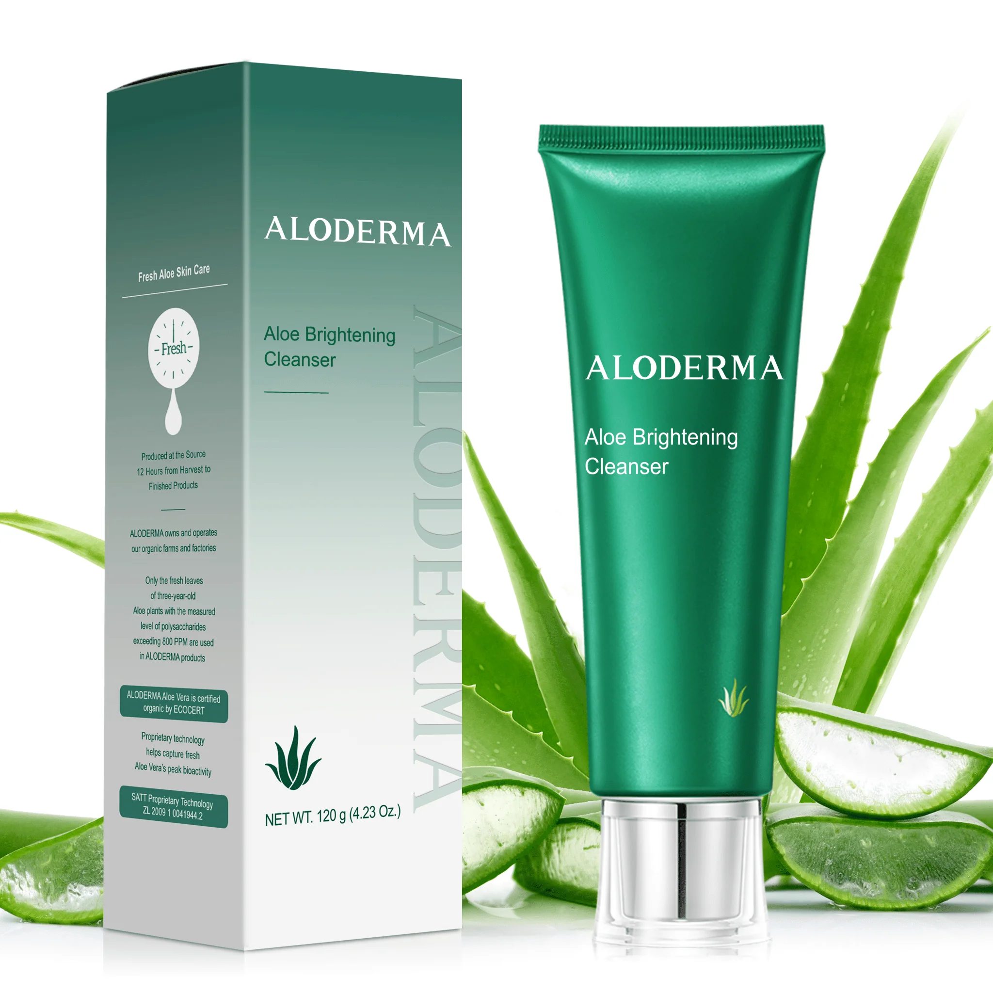 Solid Aloe Brightening Facial Cleanser Natural