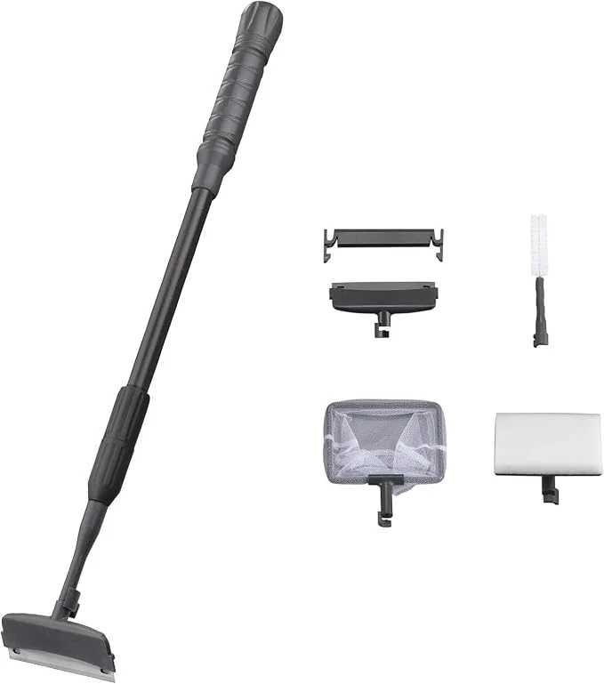 Smart Care Fish 4IN1 Aquarium Cleaning Tools Long Handle Adjustable Length Healthy
